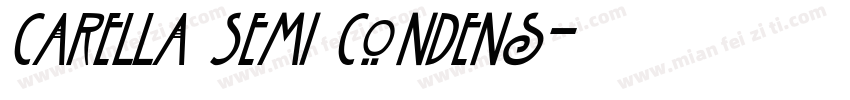 Carella Semi Condens字体转换